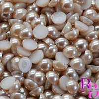 Toffee Pearl Resin Flat back Loose Mix 2mm to 8mm
