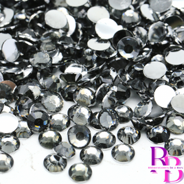 Dark Night Grey Resin Flat Back Loose Rhinestones