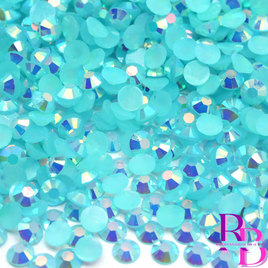 Aqua Waves AB Jelly Resin Flat Back Loose Rhinestones