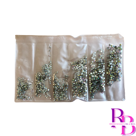 Crystal AB Multi-Size Pack Glass Rhinestones SS4-SS12
