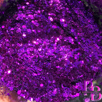 Purple Platinum Chunky Mix Glitter