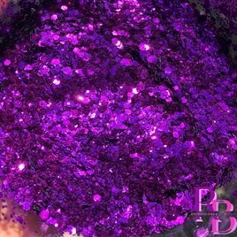 Purple Platinum Chunky Mix Glitter