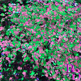 Bubblegum Diamond Grass Chunky Mix Glitter