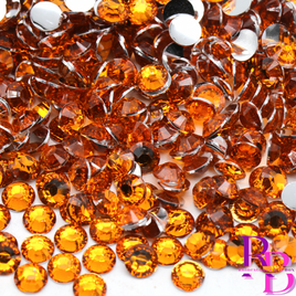 Orange Resin Flat Back Loose Rhinestones