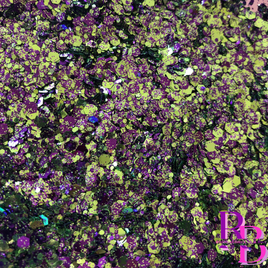 Purple Lime  Chunky Mix Glitter