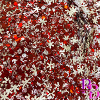 Candy Canes and Snowflakes Chunky Mix Glitter