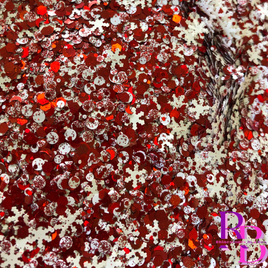 Candy Canes and Snowflakes Chunky Mix Glitter