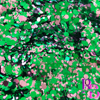 Princess Pink Garden Chunky Mix Glitter