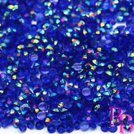 Sapphire AB Transparent Jelly Resin Flat Back Loose Rhinestones