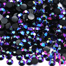 Rainbow  AB Jelly Resin Flat Back Loose Rhinestones