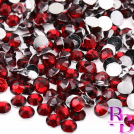 Siam Red Resin Flat Back Loose Rhinestones