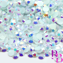Snowflake AB Jelly Resin Flat Back Loose Rhinestones