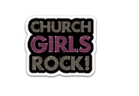 Church Girls Rock Flatback Resin Planar Laser Cut Acrylics