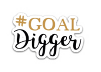 #Goal Digger Flatback Resin Planar Laser Cut Acrylics