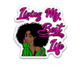 Living My Best Life Green Flatback Resin Planar Charm Laser Cut Acrylics