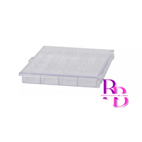 21 Clear Compartment Plastic Rhinestone/Bead Storage Box