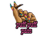 Puff Puff Pass Flatback Resin Planar Laser Cut Acrylics