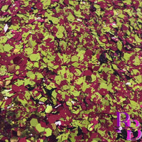 Diamond Golden Red Chunky Mix Glitter