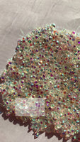 Transparent Clear AB Glass Flatback Round Loose Rhinestones