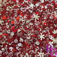 Candy Canes and Snowflakes Chunky Mix Glitter
