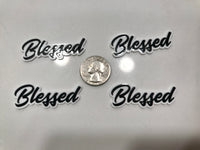 Blessed Flatback Resin Planar Laser Cut Acrylics