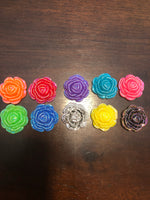 AB Closed Flower DIY Resin Kawaii Cabochons Accessories Flat Back