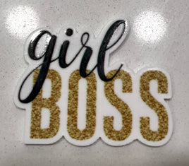 Girl Boss Flatback Resin Planar Laser Cut Acrylics
