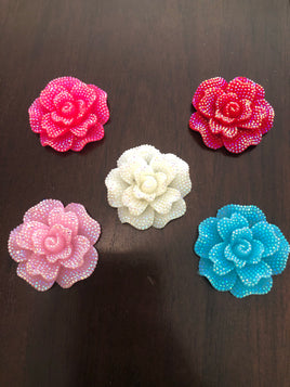 Big AB Open Flower DIY Resin Kawaii Cabochons Accessories Flat Back