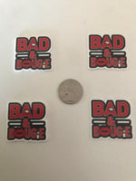 Bad & Bougie Red/Black Flatback Resin Planar Laser Cut Acrylics
