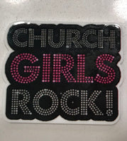 Church Girls Rock Flatback Resin Planar Laser Cut Acrylics