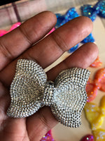 Big AB Bow with Holes DIY Resin Kawaii Cabochons Accessories Flat Back