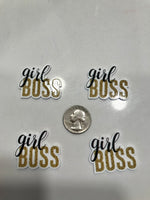 Girl Boss Flatback Resin Planar Laser Cut Acrylics
